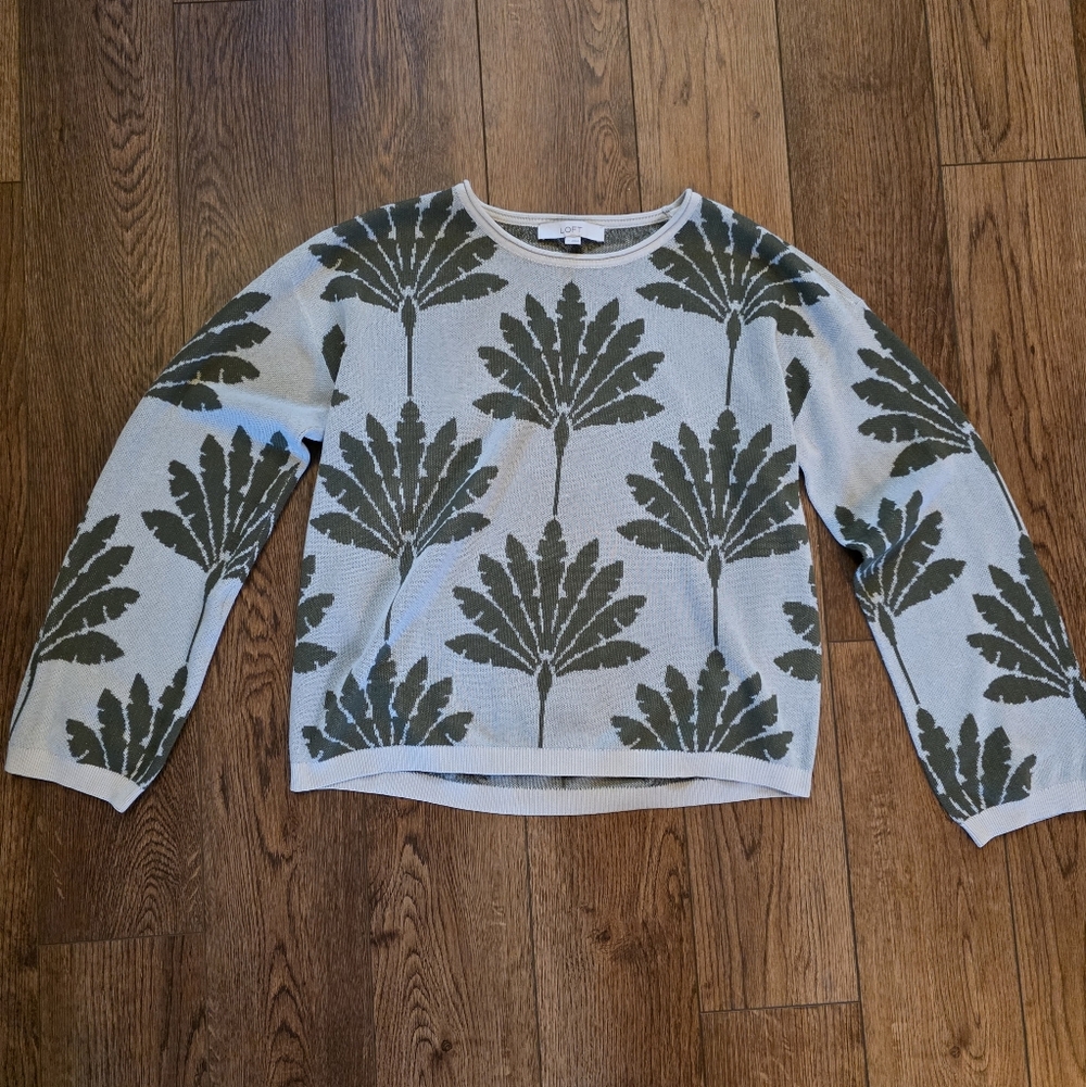 LOFT leaf Patterned Tunic - Picture 2 of 8